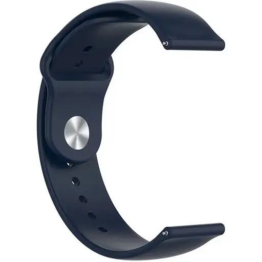 Ремешок DK CDK для Garmin Forerunner 255 / 255 Music 22mm Silicone Sport Band (011909) (dark blue) - фото 2