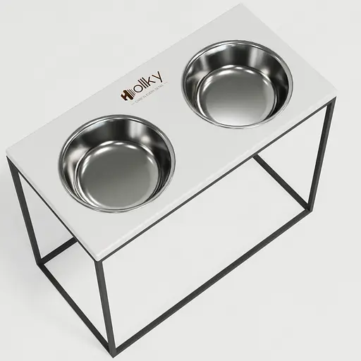Hollky Base XL40 — миски на підставці для великих собак (2 × 1,8 л, висота 40 см) - фото 6