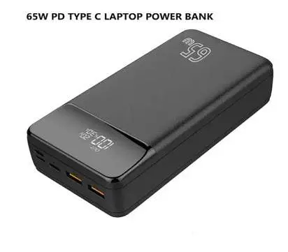 Зовнішній акумулятор для заряджання ноутбуків 65W - Profit R18 30000mAh чорний - фото 2