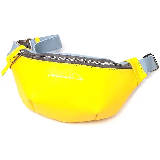 Кожаная сумка-бананка Grande Pelle 30х13х7 см sum0021002 - фото 1