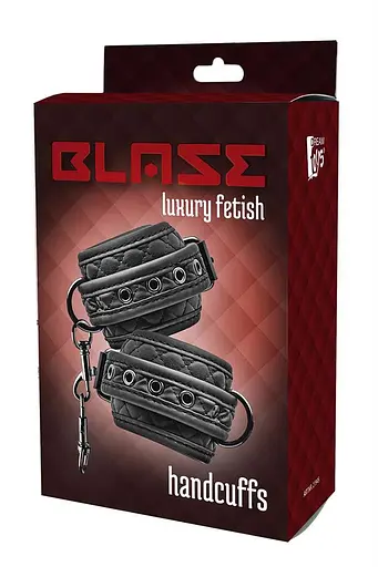 Наручники Dreamtoys Blaze Luxury Fetish Handcuffs чорний - фото 4