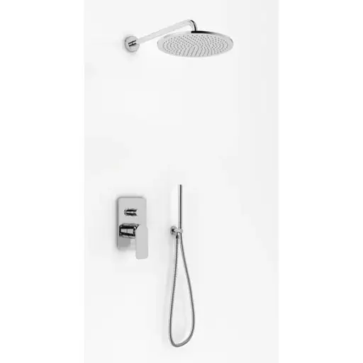 Душова система прихованного монтажу Kohlman Wexpo хром + Box прихованого монтажу QW210WR30, Хром - фото 1