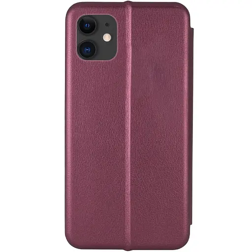 Шкіряний чохол-книжка Classy для Apple iPhone 11, 6.1 Бордовий - фото 3