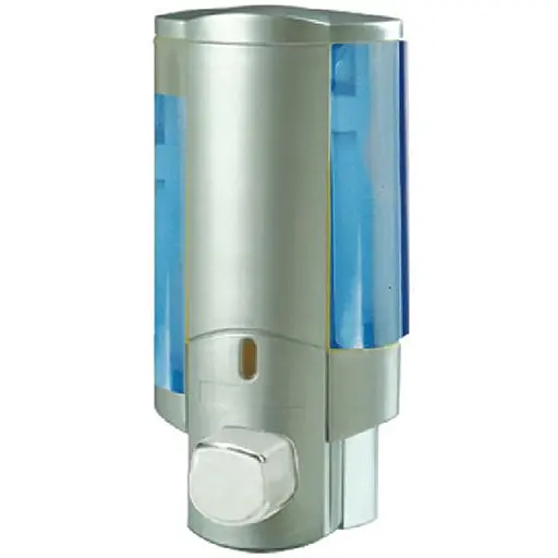 Дозатор для жидкого мыла настенный серый Zerix LR407 (ZX2718)  - фото 1