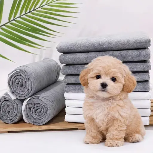 Пелюшки для собак Пухнасте Щастя 40х60 см з бамбуковим вугіллям 50 шт. Чорні - фото 3