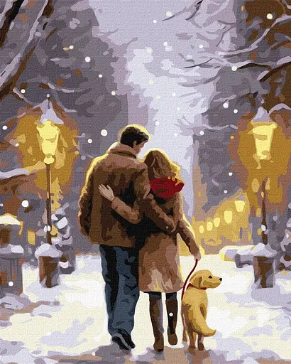 Набір для розпису по номерах Сімейна прогулянка, 40x50 см, КНО8348