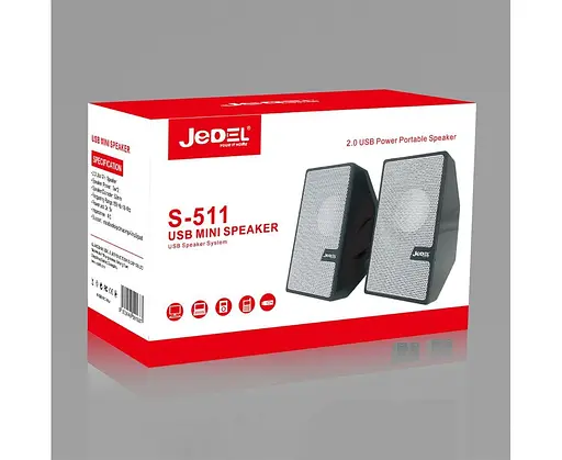 Колонки Jedel s511 тсаціонарні стереоакустика чорна - фото 3