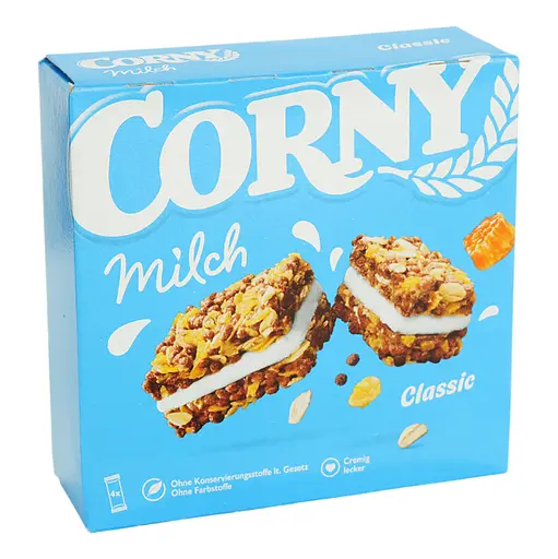 Батончик Corny злаковый с молочно-кремовой начинкой 120 г