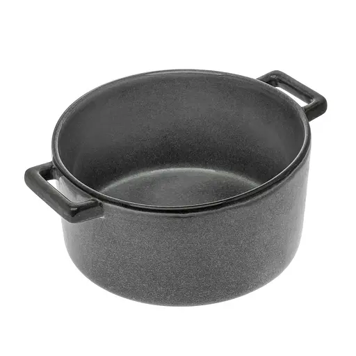 Керамическая кастрюля круглой формы, 3 л, S&T Серый 87070 - фото 2