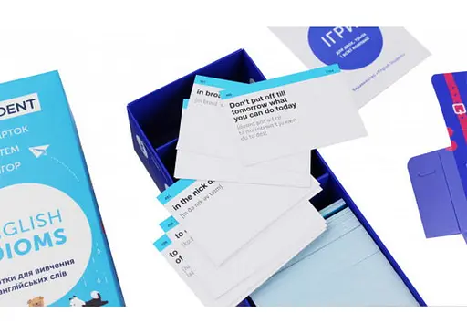 Настільна гра English Student Картки для вивчення англійської мови English Student Idioms (укр.) (591225923) - фото 4