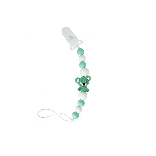 Цепочка для пустышки "Коала" MGZ-0521(Turquoise) силиконовая