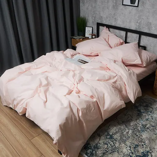 Комплект постельного белья Moon&Star Бязь Gold Люкс Soft Rose Евро 200х220 наволочки 4х50х70 - фото 5