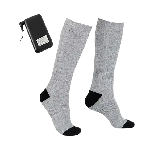 Шкарпетки з підігрівом ZBHSWZ04 з блоком живлення на 5000mAh 38-44р. (Сірі)