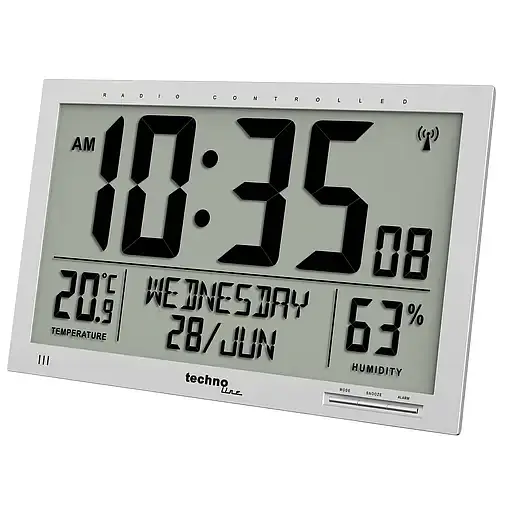 Часы настенные Technoline WS8013 Silver (WS8013) - фото 1