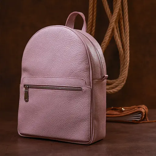 Кожаный женский рюкзак SHVIGEL 21х28х9 см sum0020108 - фото 7