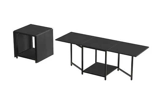 Стіл журнальний трансформер Куб Комбо Ferrum-decor 540x532x500 Чорний метал ДСП Сосна Кембра 16 мм (FRD-105152) - фото 4