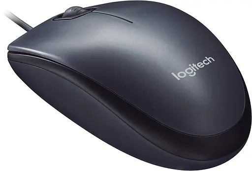 Миша Logitech M90 Full-Size Corded Mouse USB dark (910-001793 / 910-001794) - фото 2