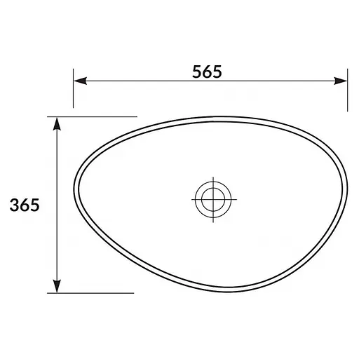Умивальник на стільницю асиметричний Cersanit Moduo 55 K116-052 - фото 3