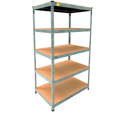 Металевий стелаж Emby Light Series (розмір 1800х600x450мм) 5 полиць ДСП до 100кг Оцинкований