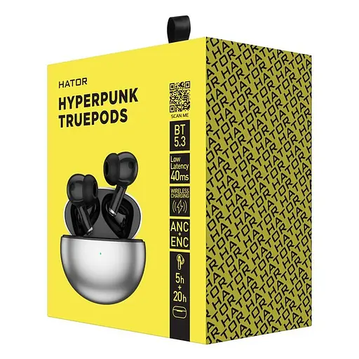 Наушники беспроводные Hator Hyrrpunk Truedots (HTA-430) черные - фото 6