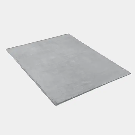 Плед LeLit велсофт гладкокрашеный 150х200 см светло-серый PL-0002 (le2000000340265) - фото 3