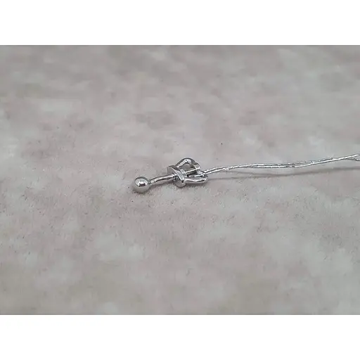 Золотая моносерьга-пуссета Платон Шарик. 3С193/00Б - фото 2