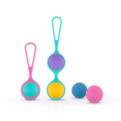 Набір вагінальних кульок PMV20 Vita Kegel Ball Set, 7 шт., різнобарвний