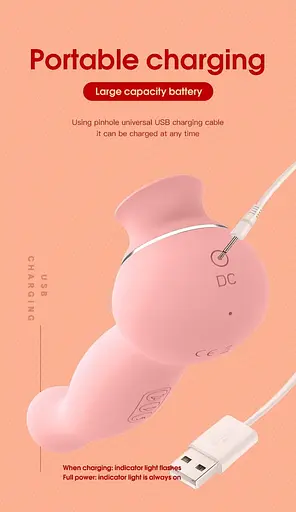 Вакуумний стимулятор клітора з вібрацією B - Series Lyla Lauren (рожевий) - фото 6