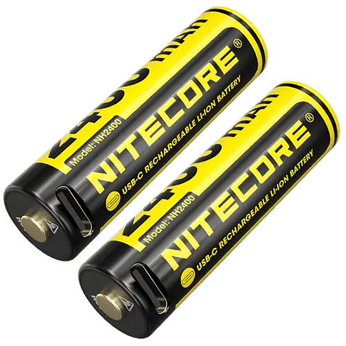 Комплект аккумуляторов Li-Ion AA Nitecore NH2400 1.5V 2400mAh USB Type-C защищенный (2 шт.)