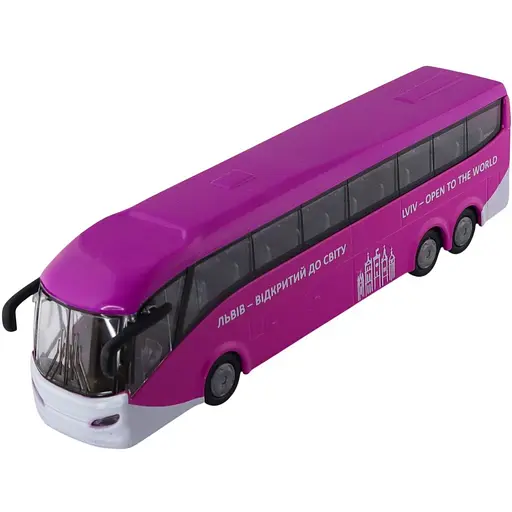 Машинка TechnoDrive Автобус Львів зі світлом та звуком (510432.270) - фото 1
