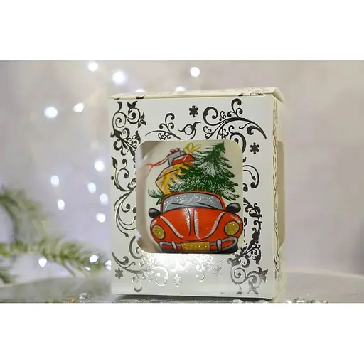 Ялинкова прикраса Санта Шоп Різдвяне авто скло (4820001112412) - фото 4