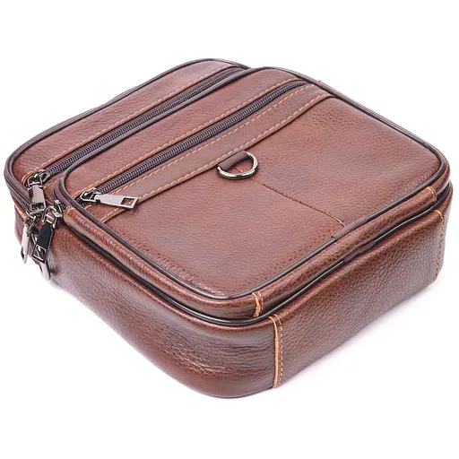 Чоловіча шкіряна сумка Vintage 20х23х6 см sum0022400 - фото 4