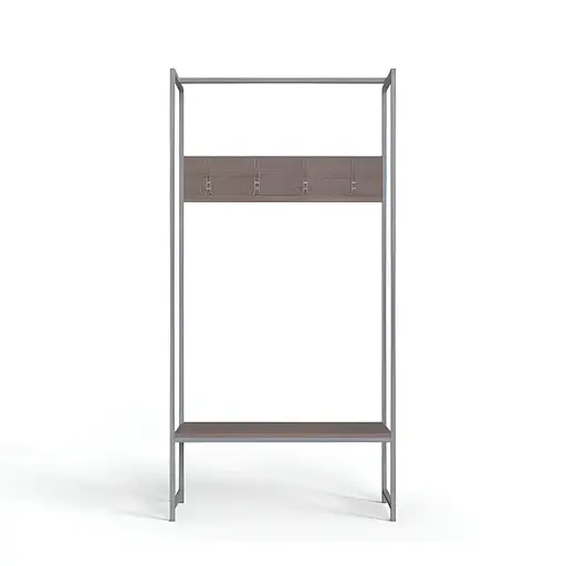 Вешалка напольная Ferrum-decor Трелис 12 180x90x38 серый ДСП Дуб Сонома Трюфель 16мм (FRD-104323)