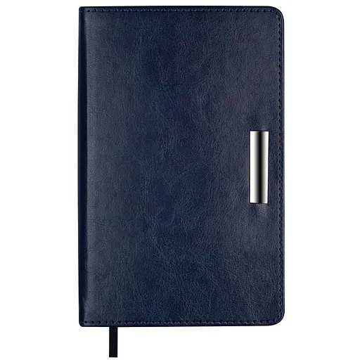 Ежедневник недатированный Buromax Salerno A6 искусственная кожа 336 страниц синий (BM.26030-02)