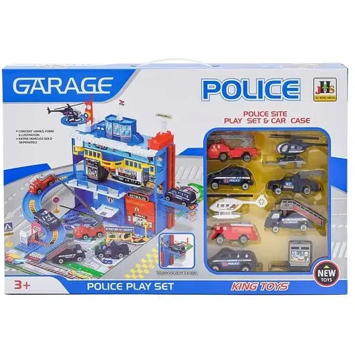 Дитячий ігровий набір A-Toys Поліцейська частина 566-14 транспорт, наклейки, 50 елементів