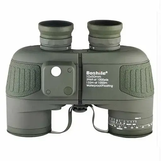 Мощный морской бинокль Boshile HD 10х50 с компасом (Зеленый) - фото 2