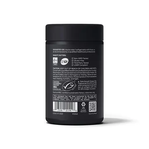 Рыбий жир Sport Research Omega-3 Fish Oil 1250 mg Triple Strength, 30 капсул - фото 3