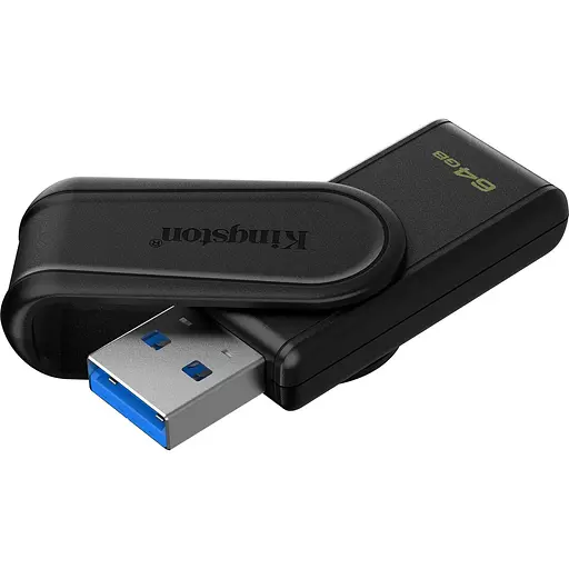 USB флэш-накопитель Kingston DataTraveler Exodia S 64GB USB-A 3.2 Black (DTXS/64GB) [139606] - фото 2