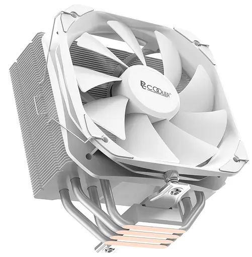 Кулер для процесора PcCooler PALADIN 400, White, алюміній/мідь, 1x130 мм, для Intel 1700/1200/115x, AMD AM5/AM4, до 200 Вт, висота 157 мм - фото 2