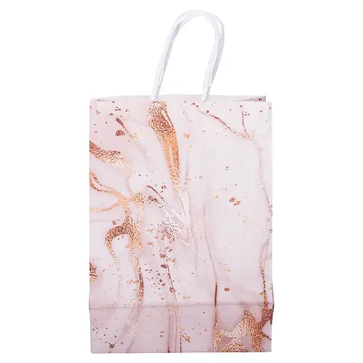 Подарунковий пакет Yiwu  крафтовий 15х8х21 см 12 штук рожевий HP-10359-22P