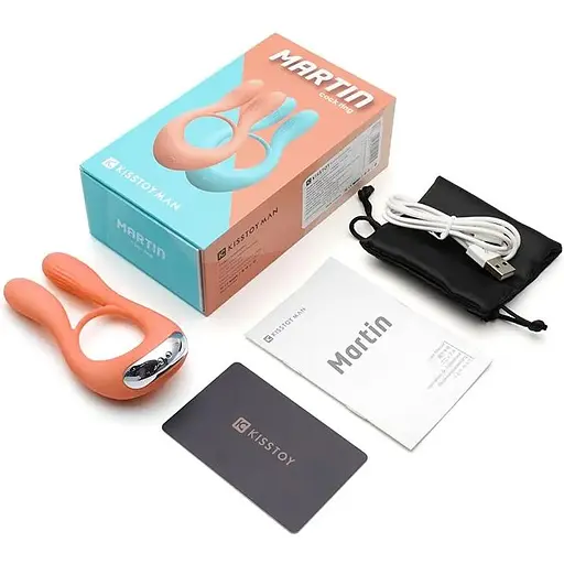 Вибратор для пар KisToy Martin Orange - фото 9