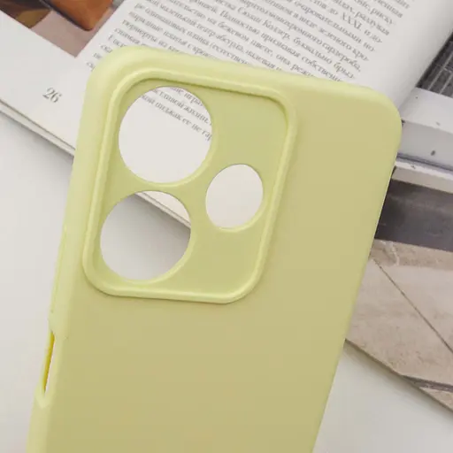 Чохол Lakshmi Silicone Cover Full Camera AA для Xiaomi Redmi 13 4G/Poco M6 4G Жовтий/Mellow Yellow - фото 5