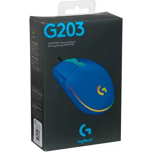 Миша Logitech G203 Lightsync Blue (910-005792) [135198] - фото 8