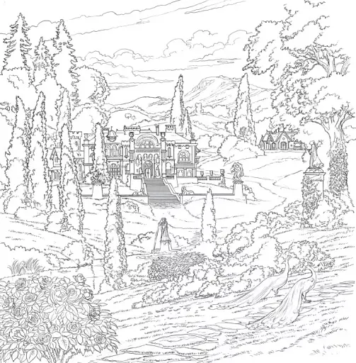 Двір шипів і троянд. Розмальовка - фото 9