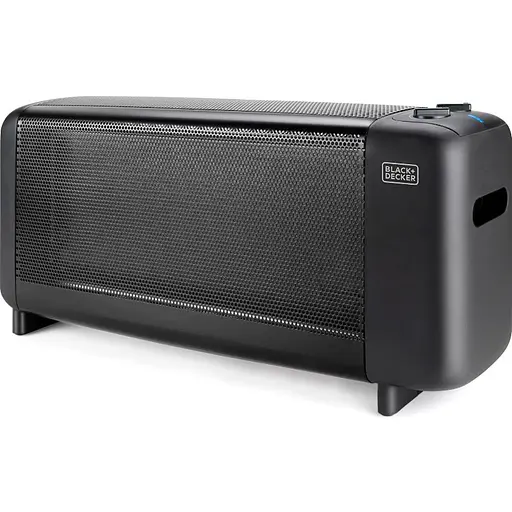 Мікатермічний обігрівач BLACK+DECKER 1500 Вт, площа обігріва 15 кв.м., підлоговий, чорний (BXMRA1500E) - фото 1