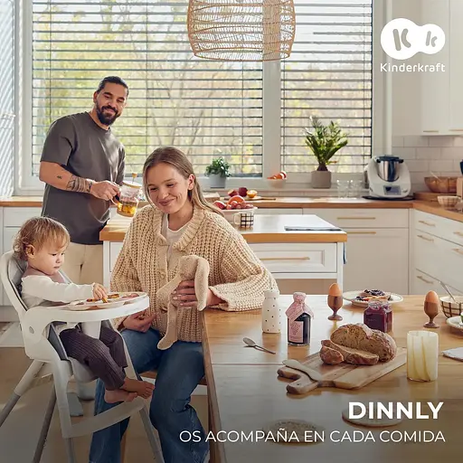 Стульчик для кормления Kinderkraft Dinnly Grey (KHDINN00LGR0000) - фото 16