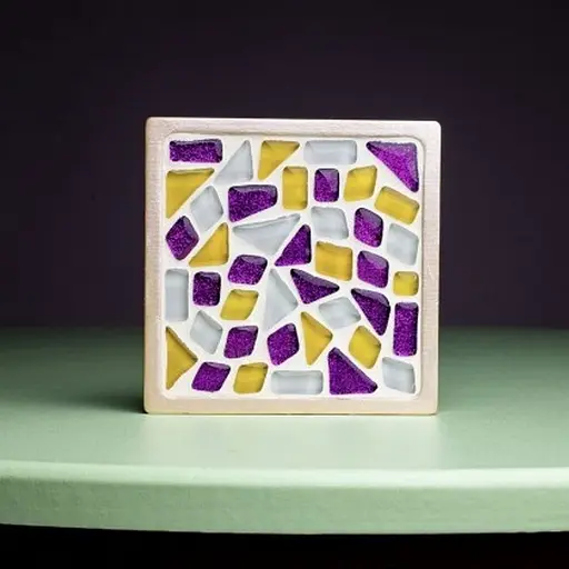 Набір для скляної мозаїки "Підставки для чашок" Mosaaro MA1002 квадратні - фото 3