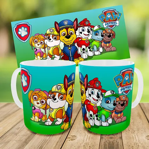 Набір дитячий Щенячий патруль рюкзак 36х27см сумка-бананка, кружка з принтом для хлопчика (01631) - фото 9