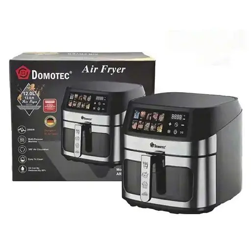 Аэрофритюрница Domotec MS-3222 електрическая 12 л Черный 2800 Вт - фото 3