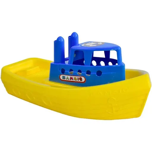 Детская игрушка Bamsic Баркас 76474-1 яркая лодка для игр в воде и песочнице